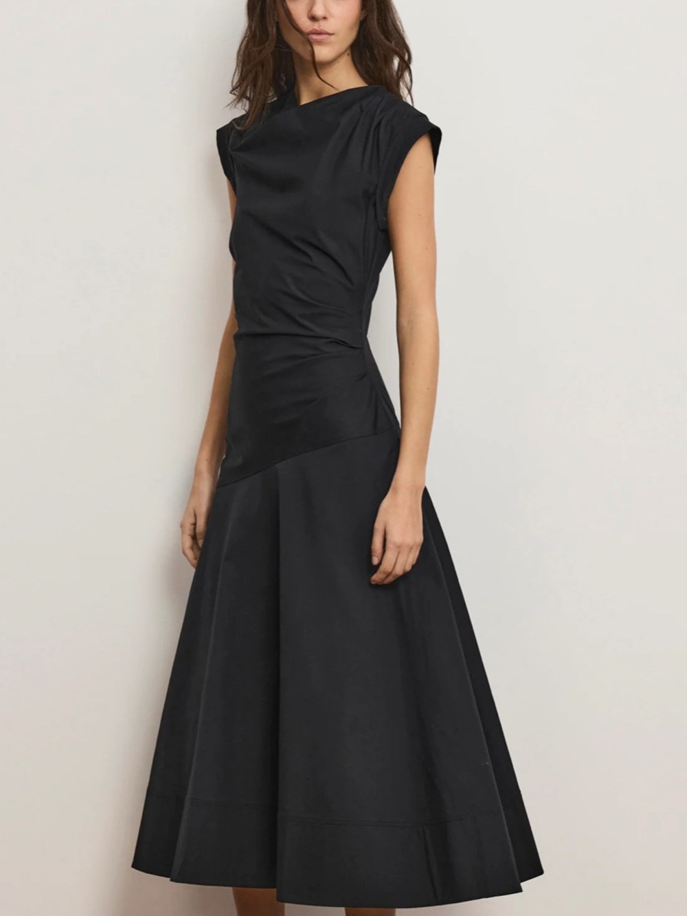 NWT Veronica Beard Lisette Cotton Poplin Midi Dress - 10